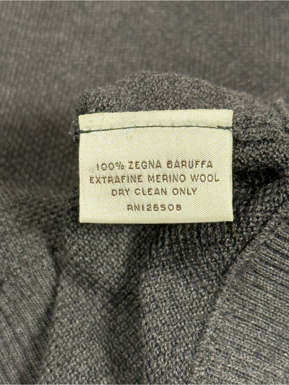 Thomas Dean Zegna Merino Wool Sweater Vest Medium Gray 1/4 Zip Italy Luxury Golf - Picture 6 of 6